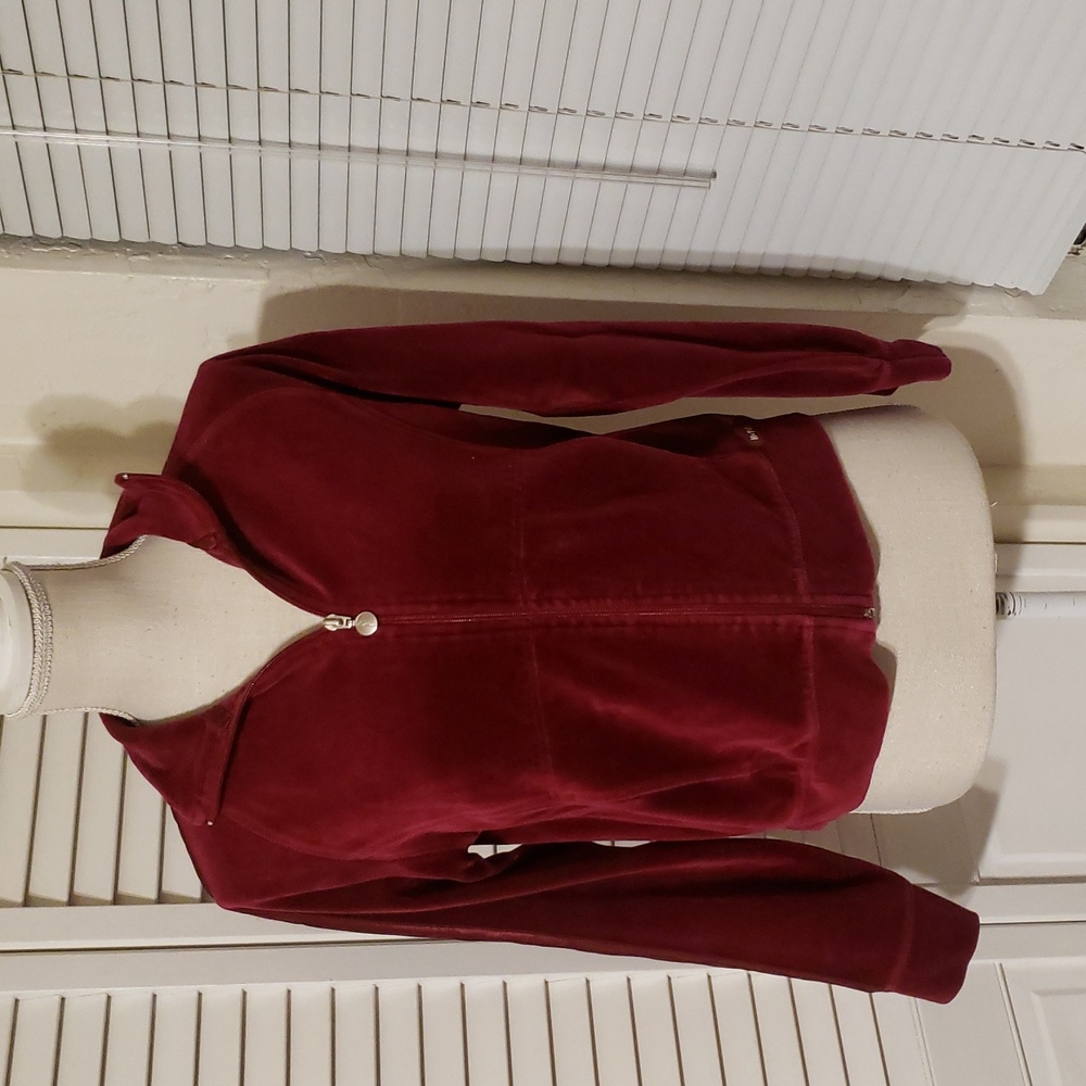 New York Laundry Burgundy Zip-Up Hoodie